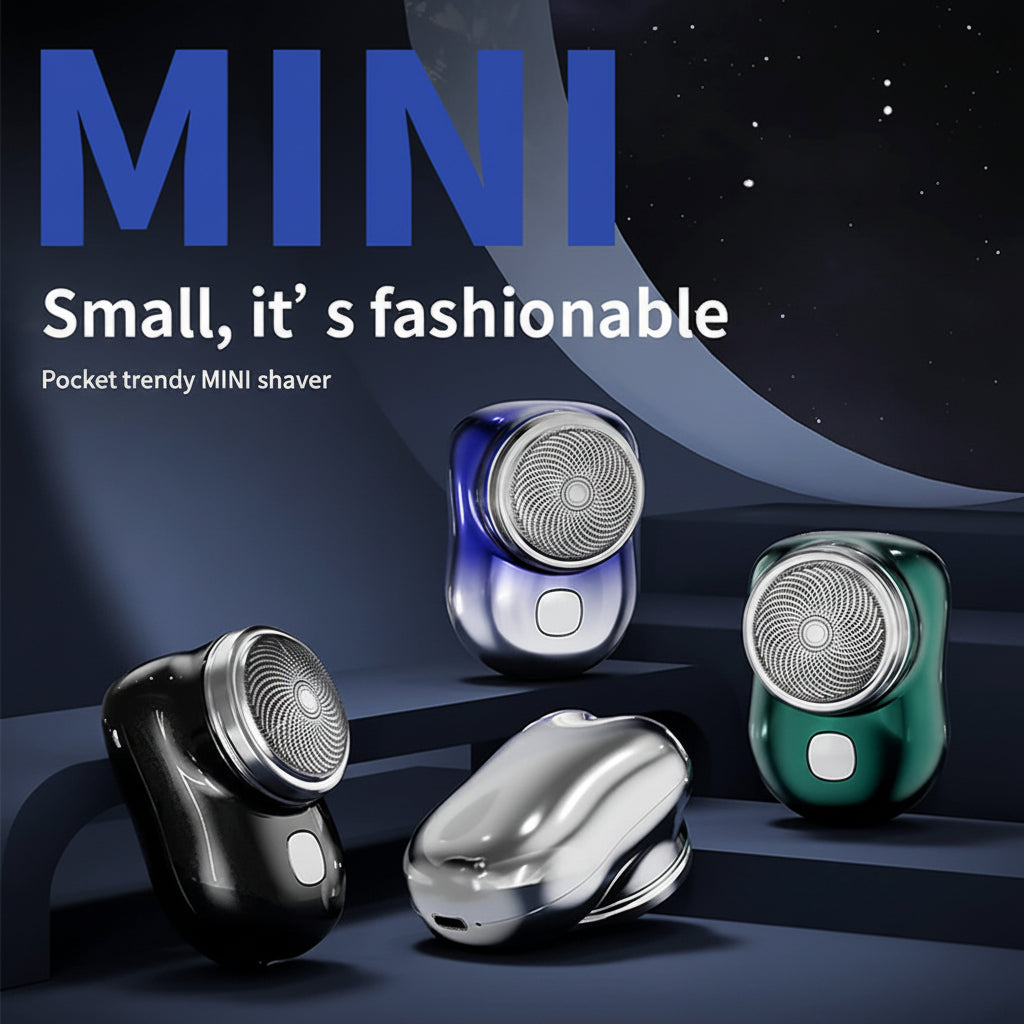 Portable Mini Metal Electric Shaver For Beard And Body Hair Trimming