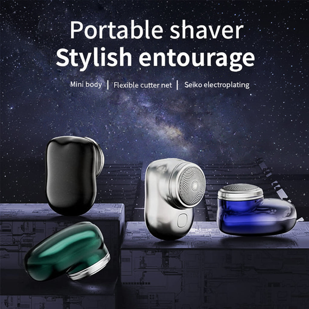 Portable Mini Metal Electric Shaver For Beard And Body Hair Trimming