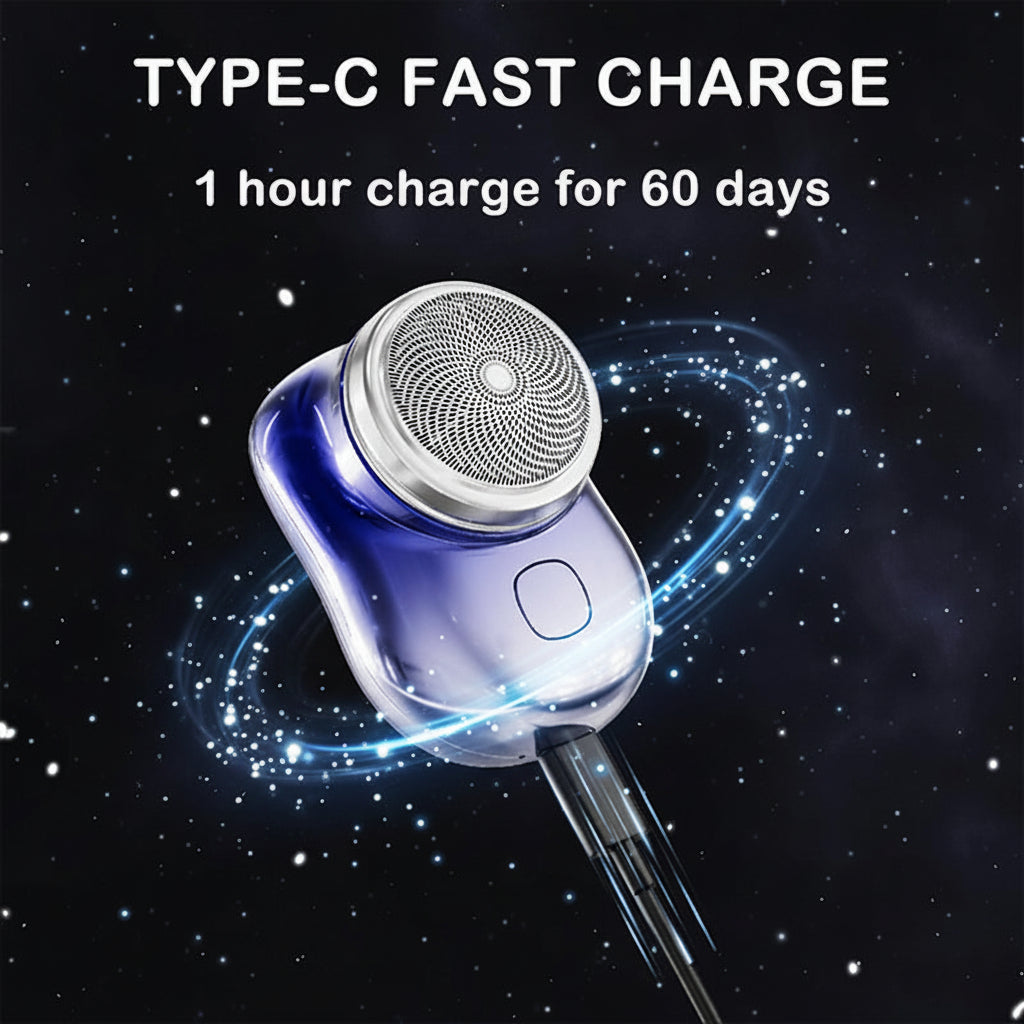 Portable Mini Metal Electric Shaver For Beard And Body Hair Trimming