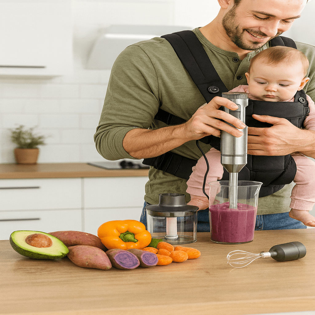 NovaBlend 1000 W 4-w-1 blender ręczny dla łatwej pracy w kuchni