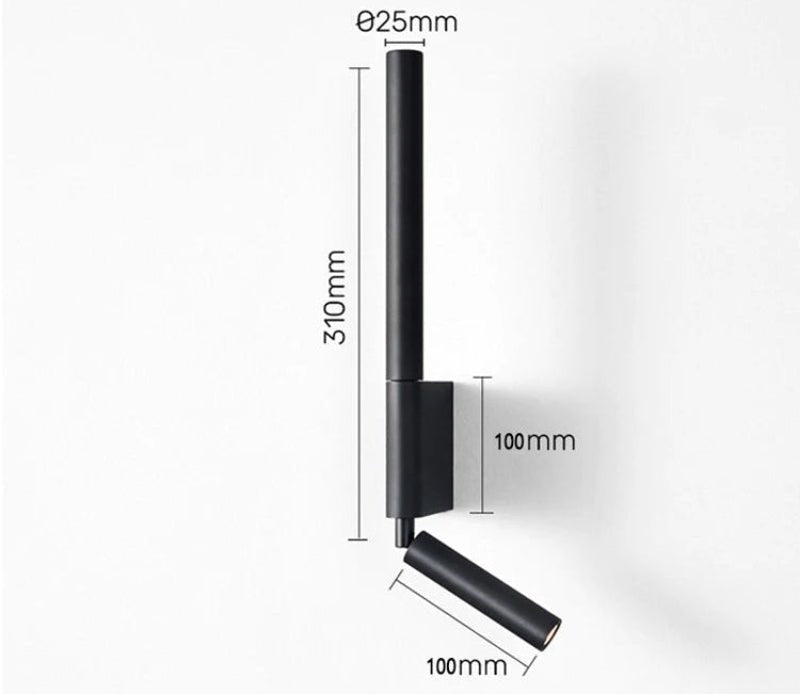 SerenGlow minimalistické nástěnné světlo s teplým bílým LED osvětlením