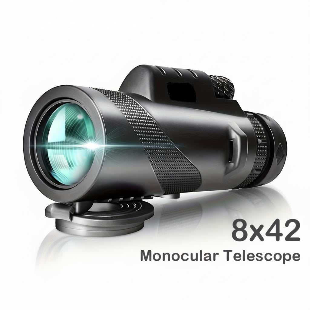 Monokular 8x42 z adapterem do telefonu do obserwacji na zewnątrz