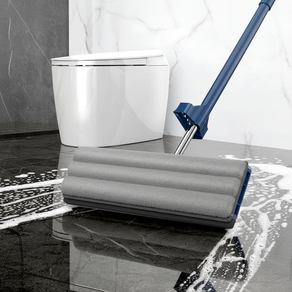 Long Handle Microfiber Floor Mop With Flat Head Cleaning System