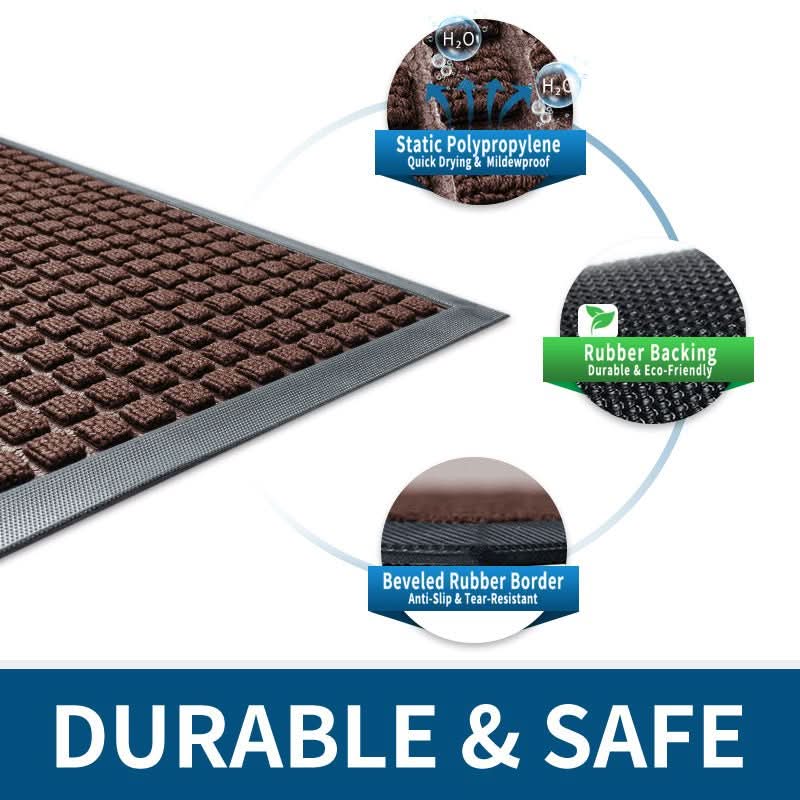 EntryGuard Allwetter-Anti-Rutsch-Bodenmatte für saubere Böden