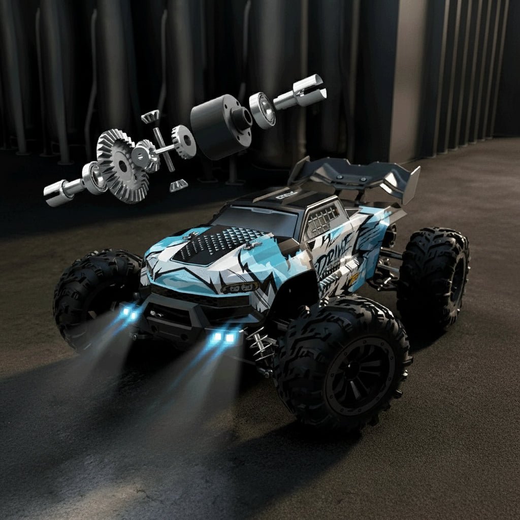 NovaDrive 1:16 All Wheel Drive Electric Truck With LED Headlights And Treaded Tires