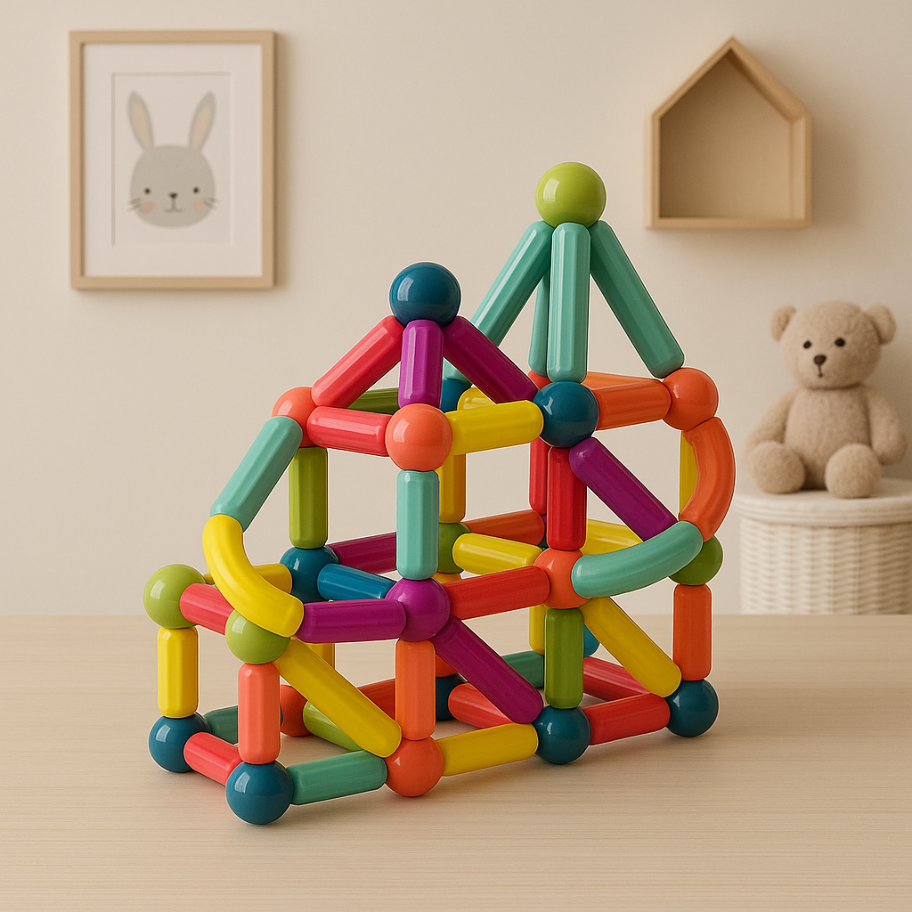 Kit de bloques magnéticos para aprendizaje STEM y juego creativo