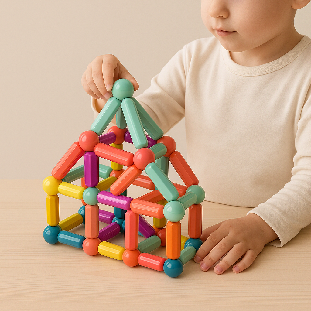 Kit de bloques magnéticos para aprendizaje STEM y juego creativo