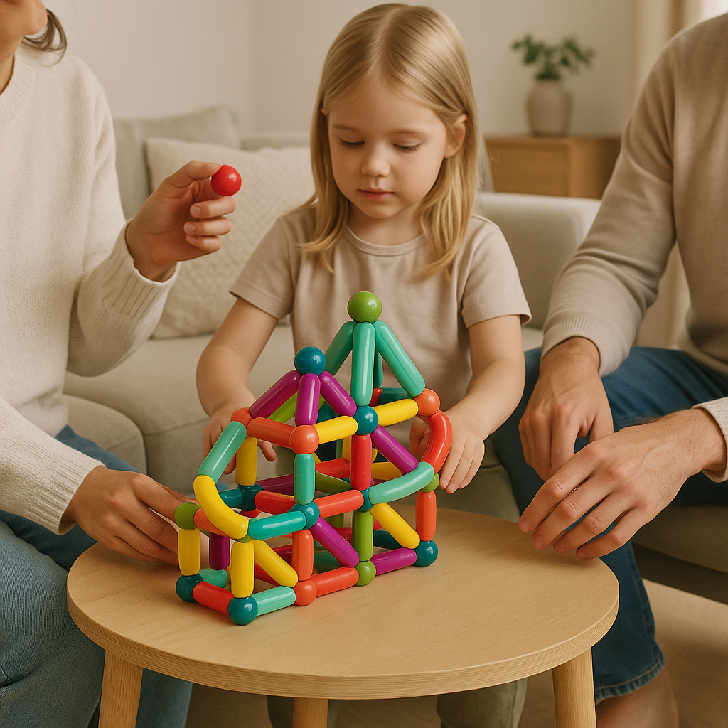 Kit de bloques magnéticos para aprendizaje STEM y juego creativo