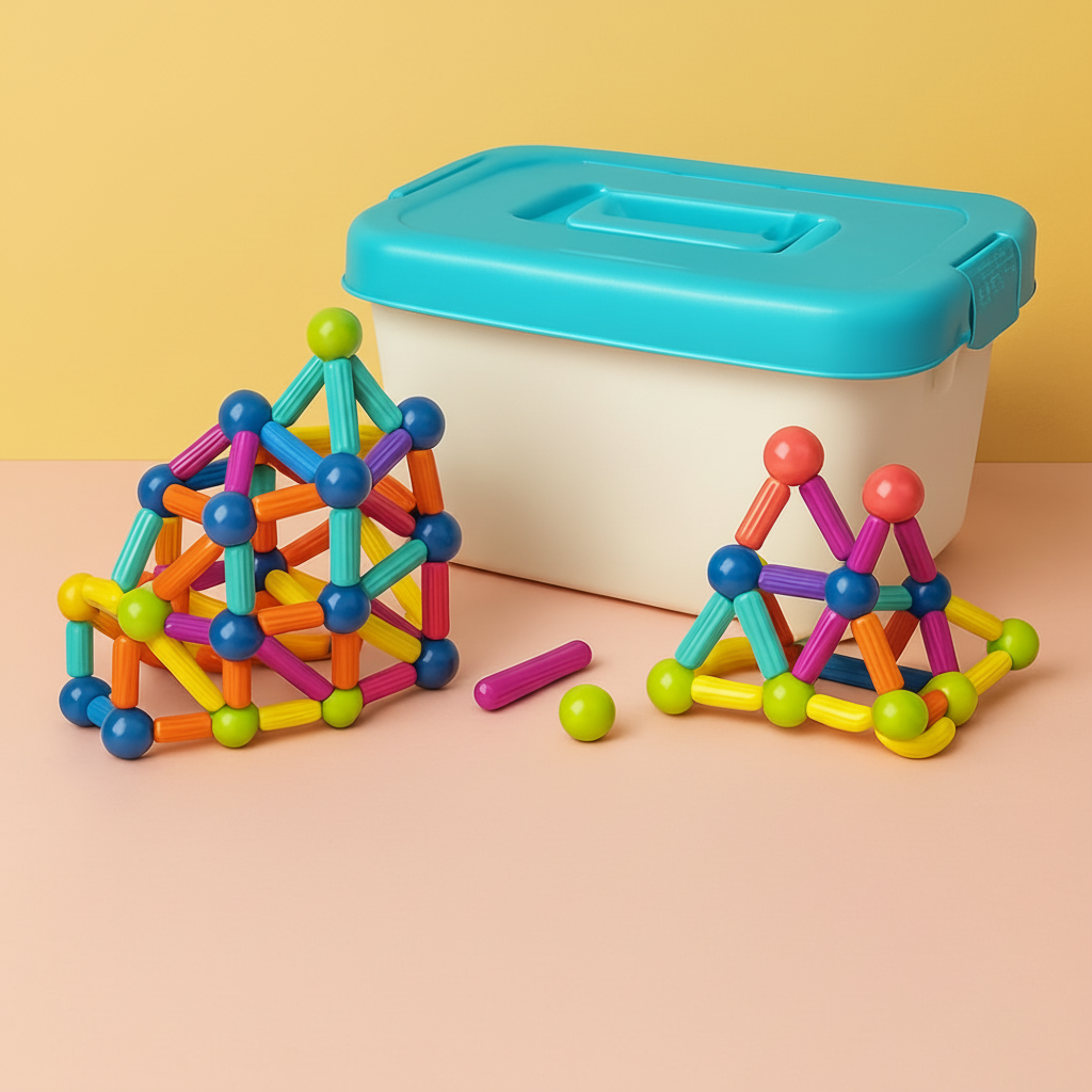 Kit de bloques magnéticos para aprendizaje STEM y juego creativo