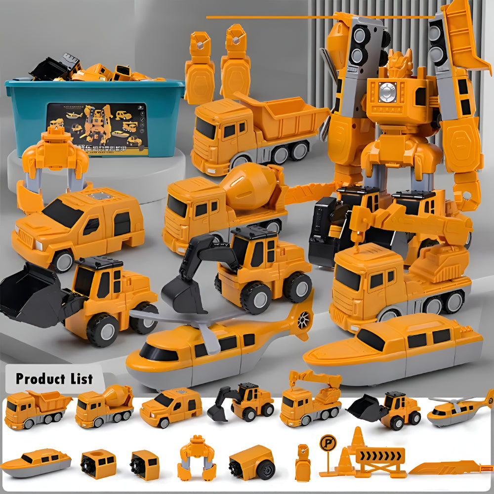 Modulares Transformationsfahrzeug-Set für kreatives Bauspiel