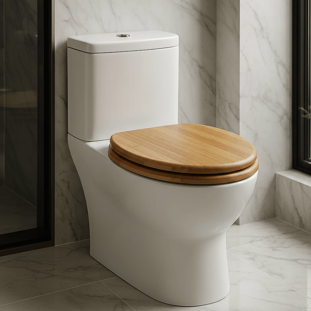 ArborNest Elegant Plywood Toilet Seat With Soft Close Mechanism