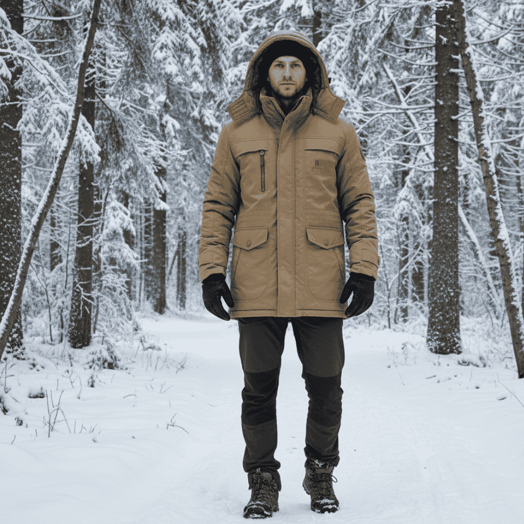 PolarGuard univerzální prošívaná parka pro chladné zimní dny