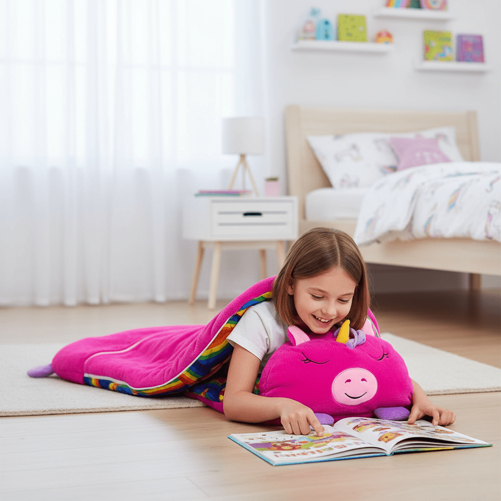 CuddleQuest Sovepose og Blød Ven På Farten