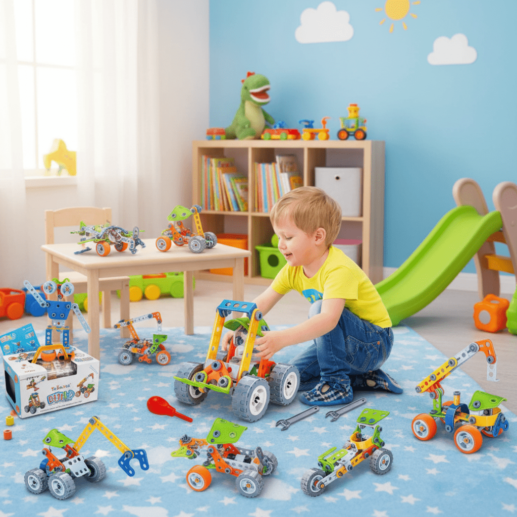 Ensemble de Construction Imagination Builders pour Enfants Encourage la Résolution de Problèmes
