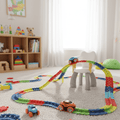 ערכת מסלול יצירתית FlexiRace עם מסלולים וגשרים גמישים