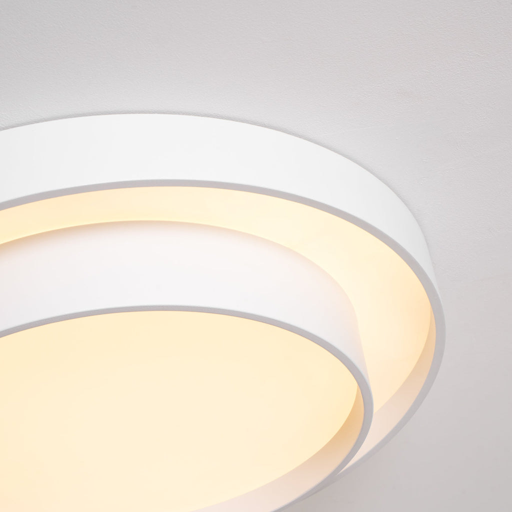 Cylinder Ceiling Light With LED Iron And Acrylic 40/50/60cm 3000K-6000K Dimmable