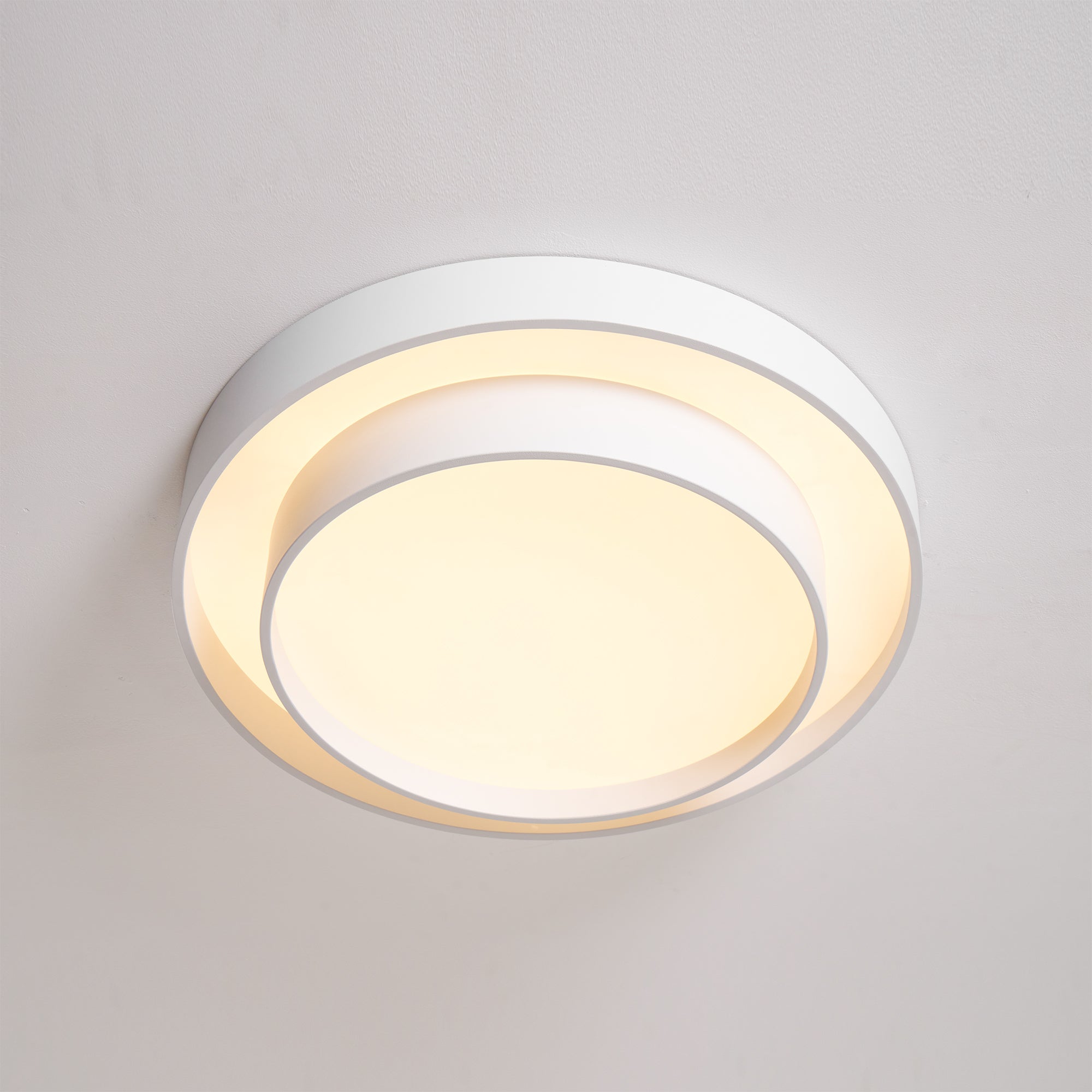Cylinder Ceiling Light With LED Iron And Acrylic 40/50/60cm 3000K-6000K Dimmable
