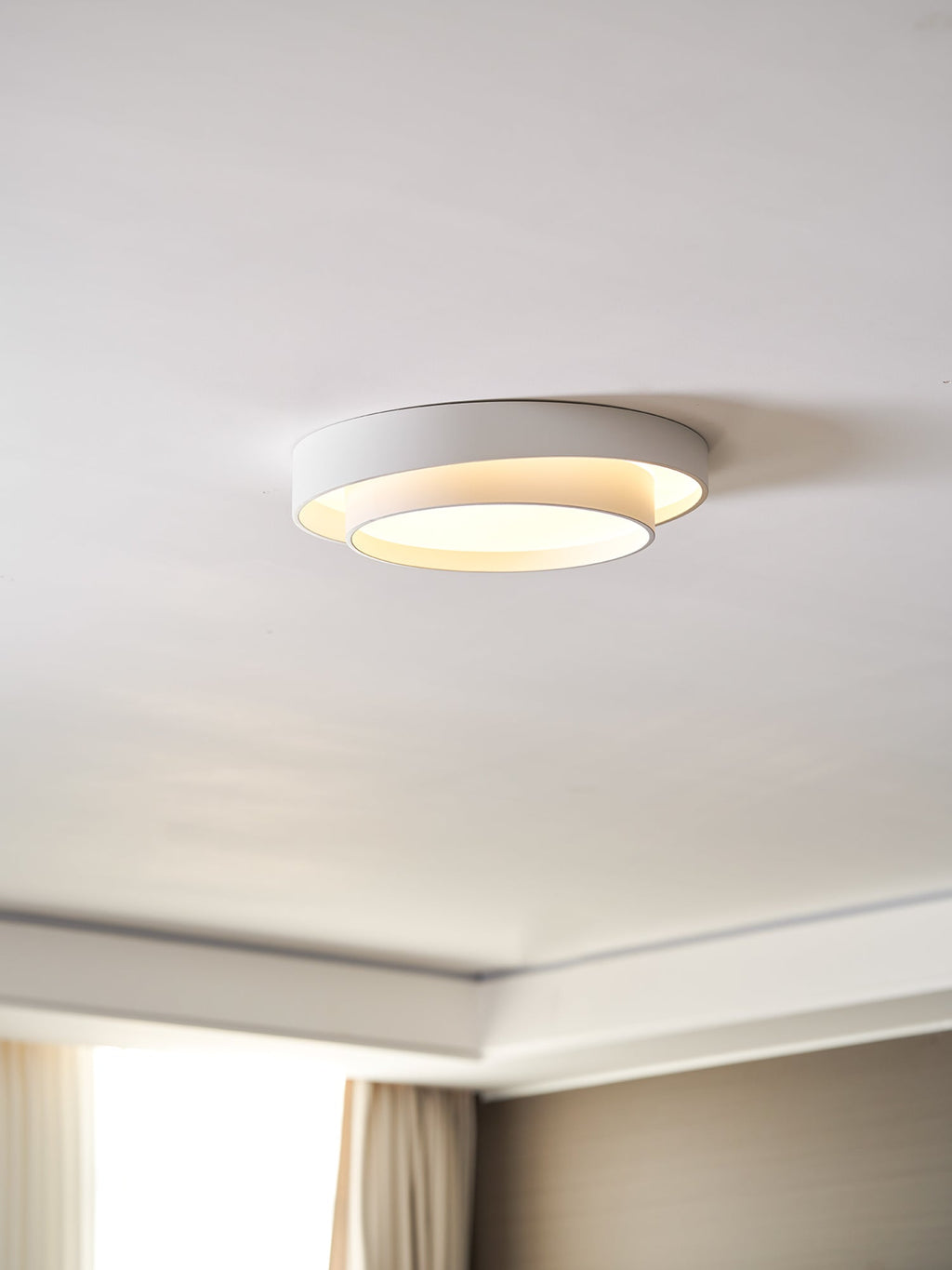 Cylinder Ceiling Light With LED Iron And Acrylic 40/50/60cm 3000K-6000K Dimmable