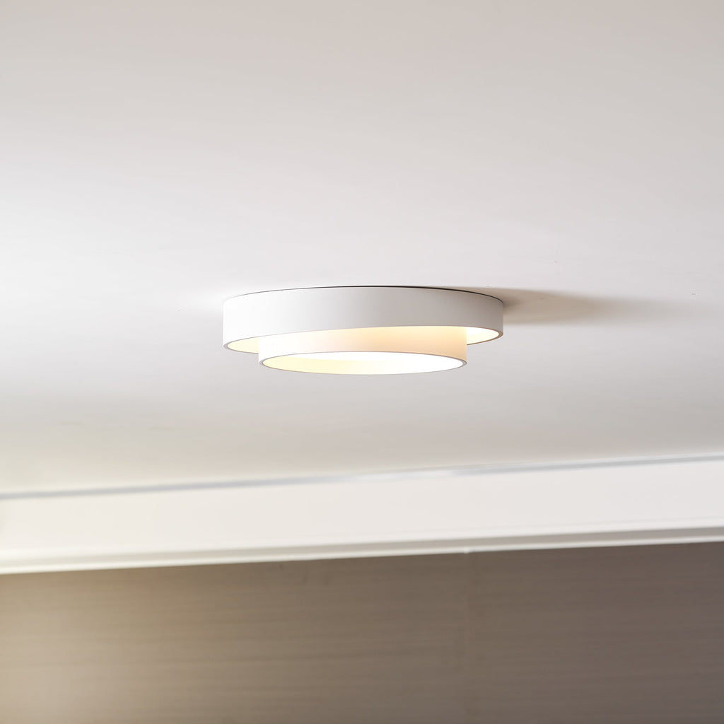 Cylinder Ceiling Light With LED Iron And Acrylic 40/50/60cm 3000K-6000K Dimmable