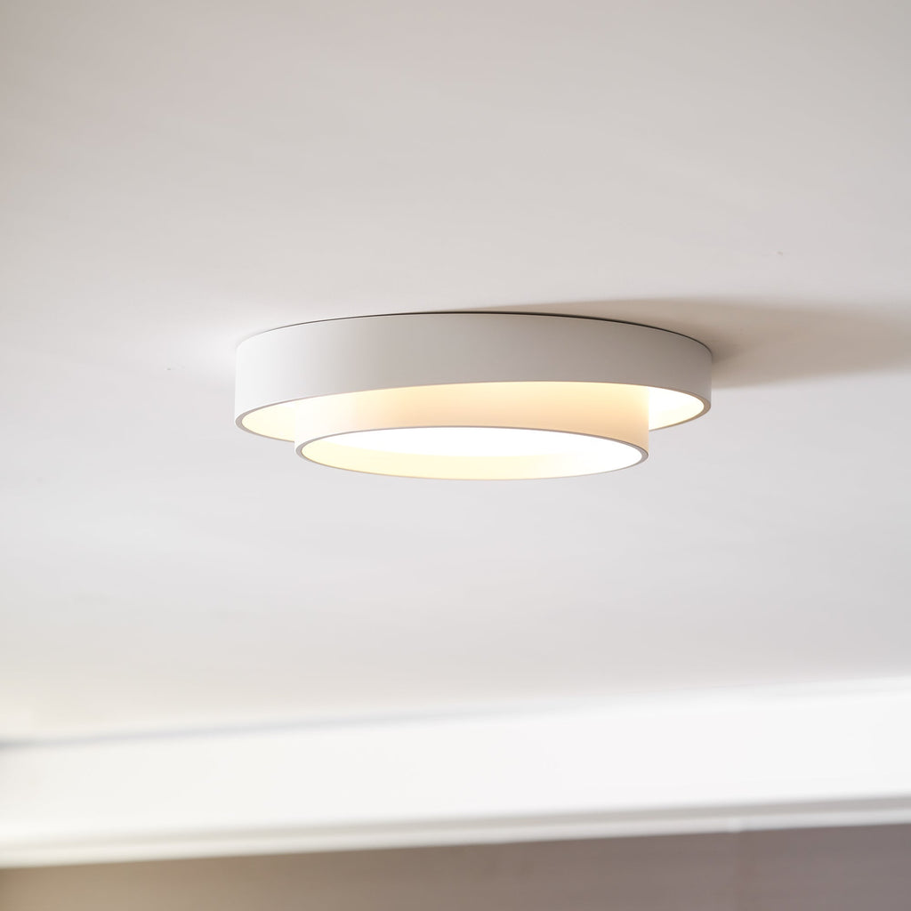 Cylinder Ceiling Light With LED Iron And Acrylic 40/50/60cm 3000K-6000K Dimmable