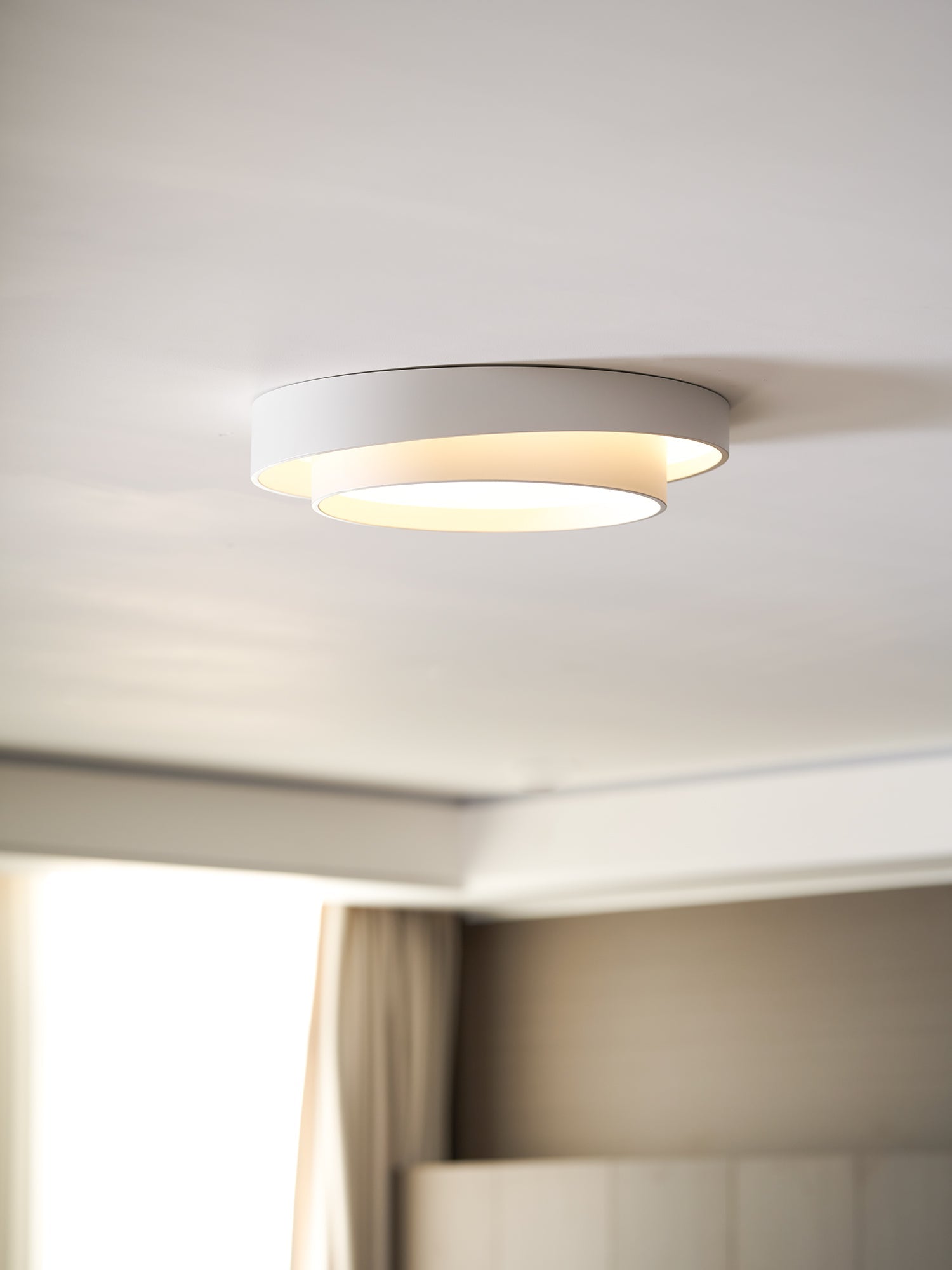 Cylinder Ceiling Light With LED Iron And Acrylic 40/50/60cm 3000K-6000K Dimmable