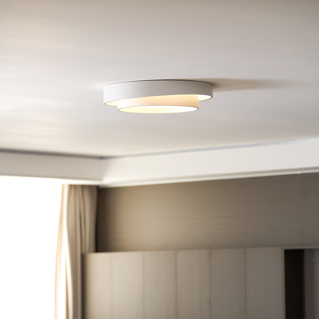 Cylinder Ceiling Light With LED Iron And Acrylic 40/50/60cm 3000K-6000K Dimmable