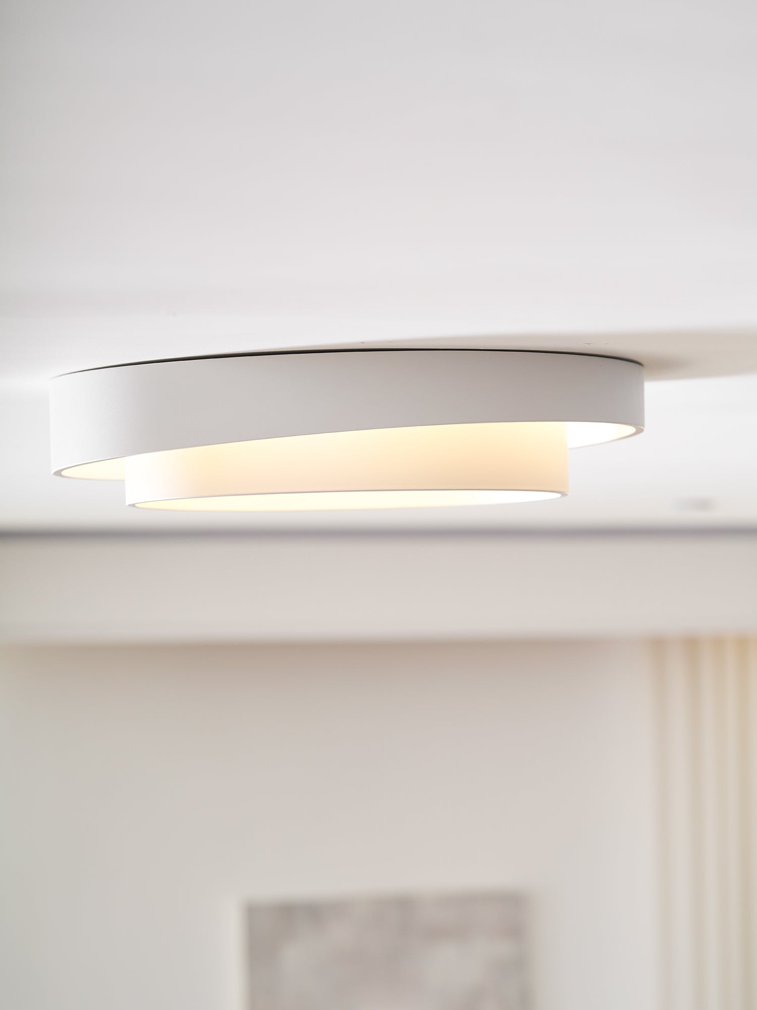 Cylinder Ceiling Light With LED Iron And Acrylic 40/50/60cm 3000K-6000K Dimmable