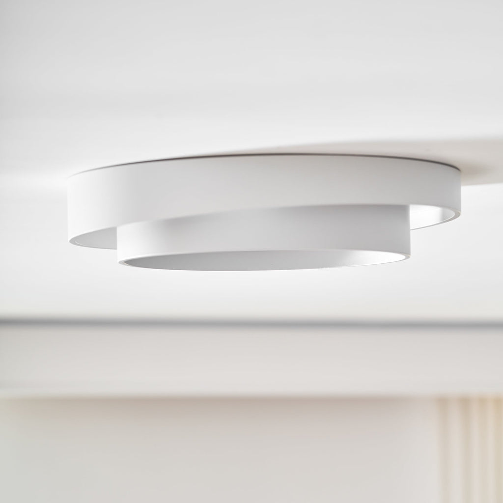 Cylinder Ceiling Light With LED Iron And Acrylic 40/50/60cm 3000K-6000K Dimmable