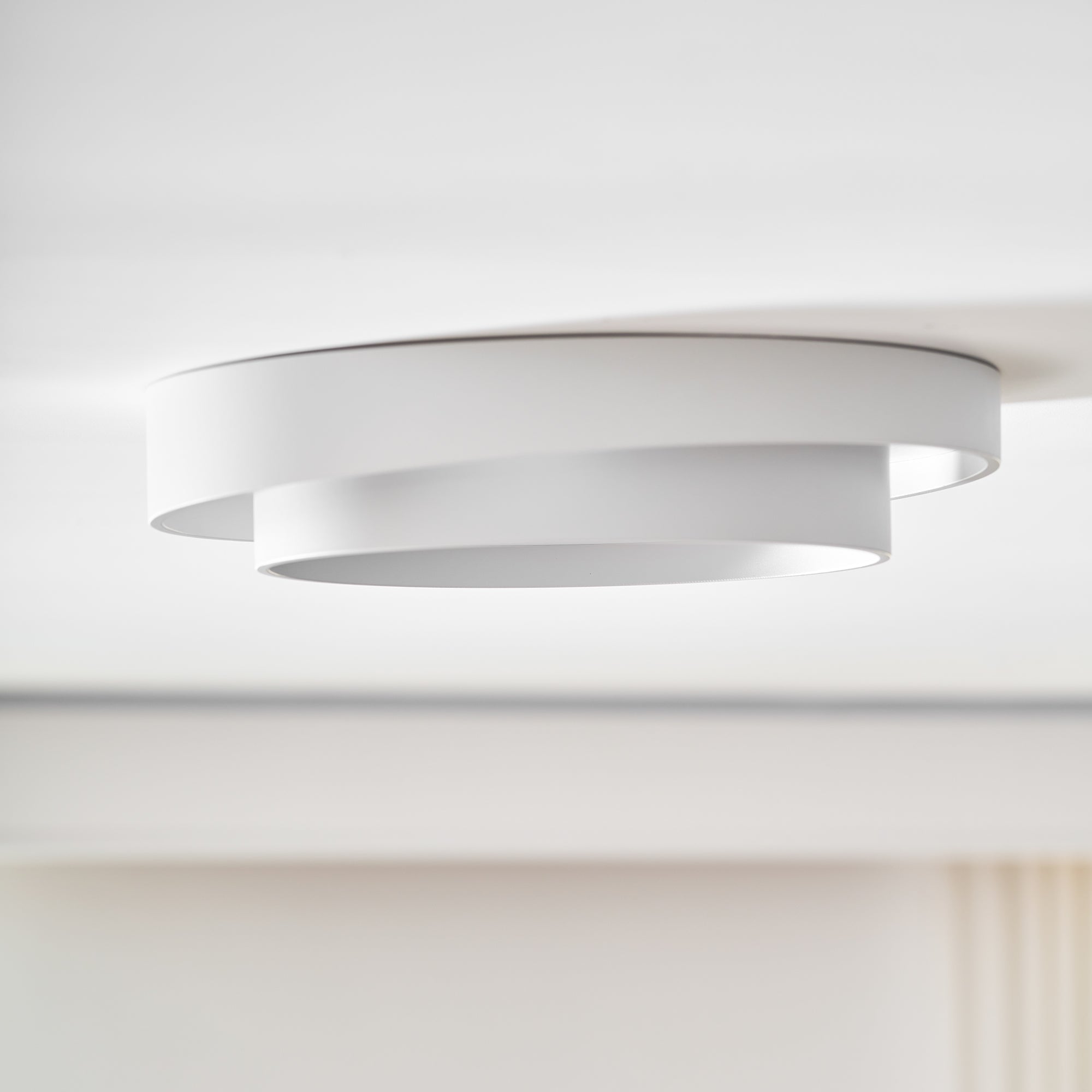 Cylinder Ceiling Light With LED Iron And Acrylic 40/50/60cm 3000K-6000K Dimmable