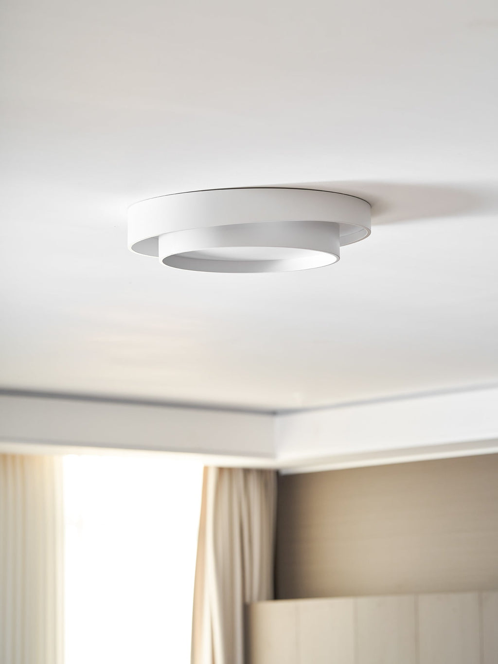 Cylinder Ceiling Light With LED Iron And Acrylic 40/50/60cm 3000K-6000K Dimmable