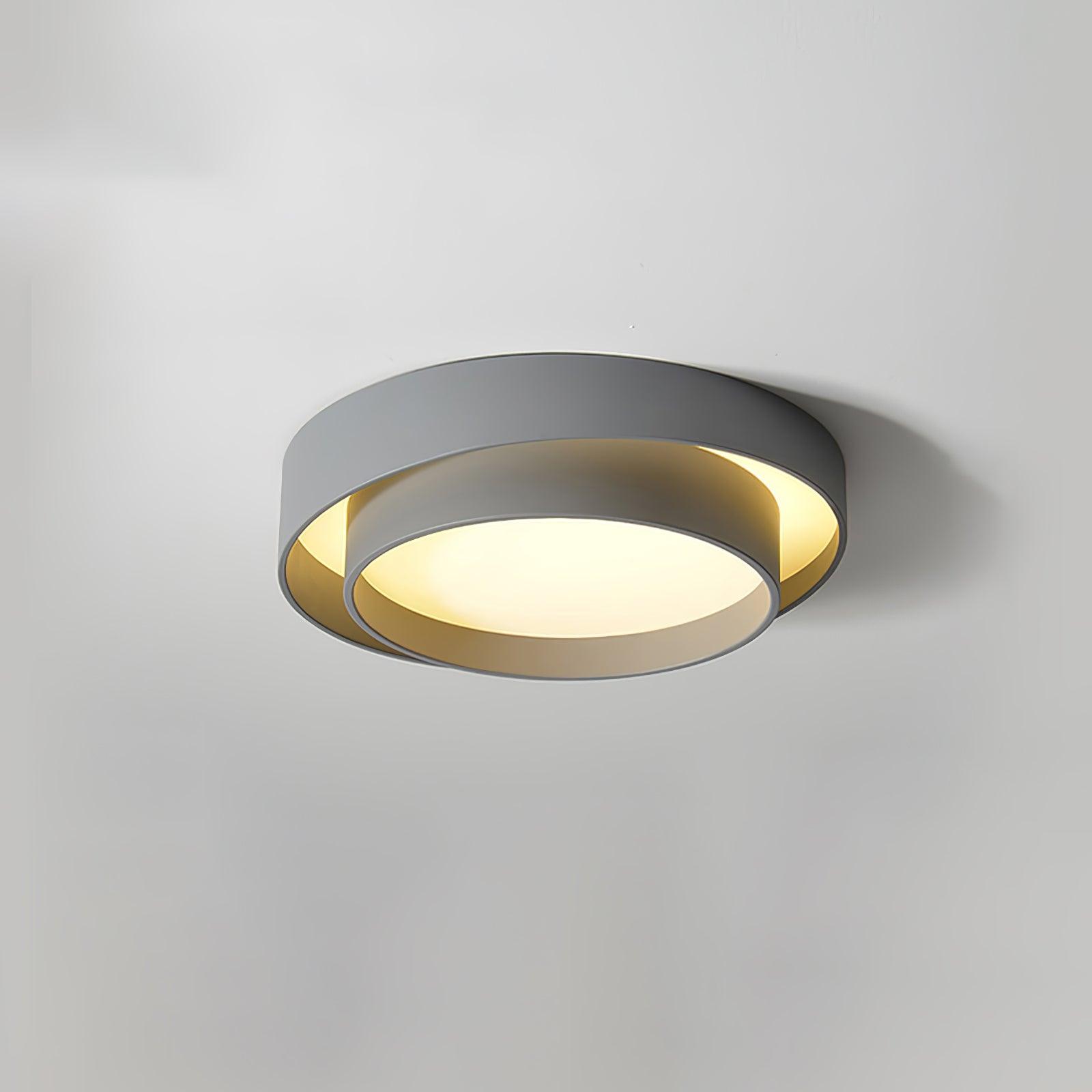 Cylinder Ceiling Light With LED Iron And Acrylic 40/50/60cm 3000K-6000K Dimmable