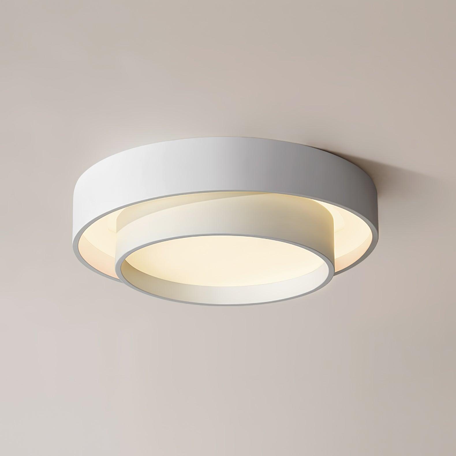 Cylinder Ceiling Light With LED Iron And Acrylic 40/50/60cm 3000K-6000K Dimmable