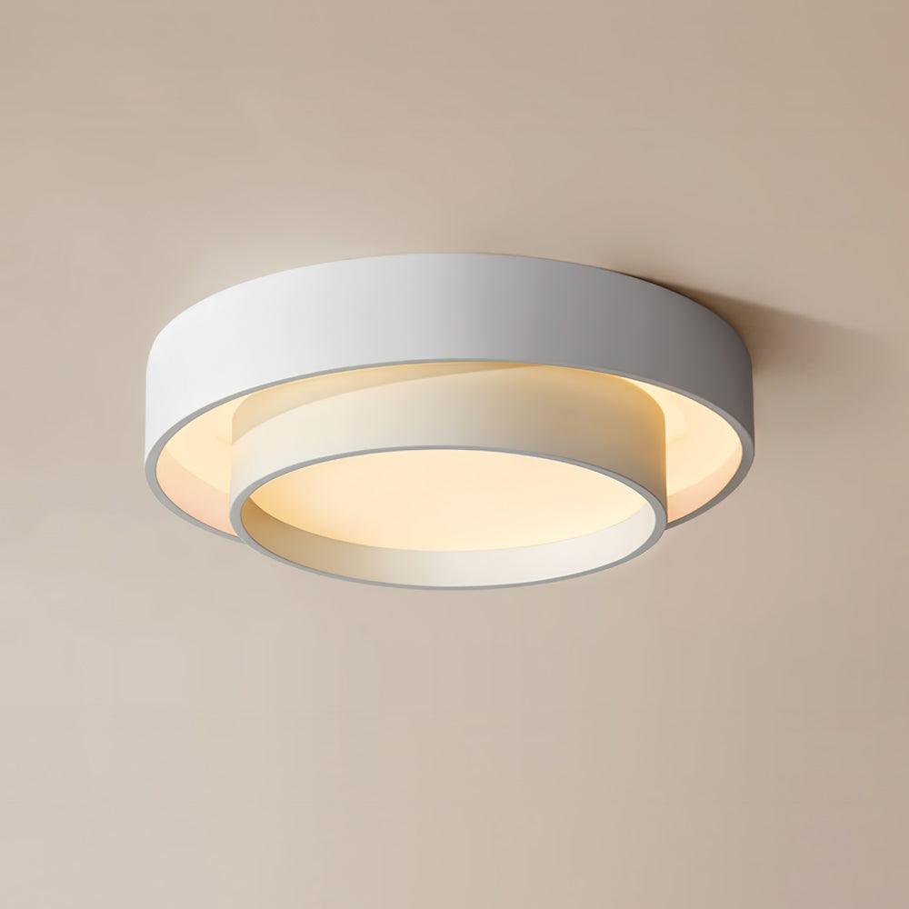 Cylinder Ceiling Light With LED Iron And Acrylic 40/50/60cm 3000K-6000K Dimmable