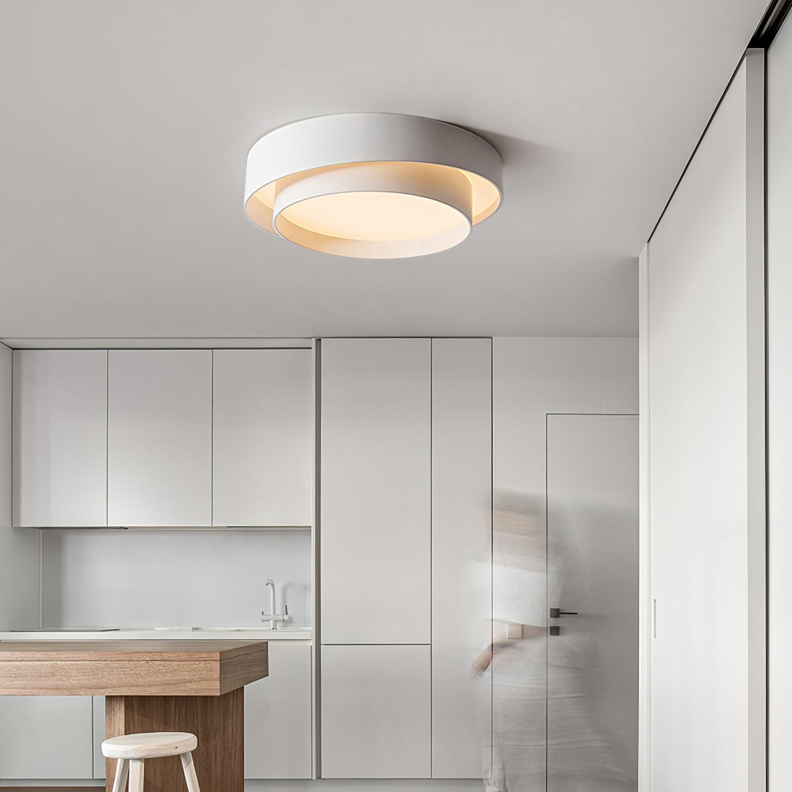 ArmoníaLuz Luminária de Teto LED Contemporânea de Montagem Rasa