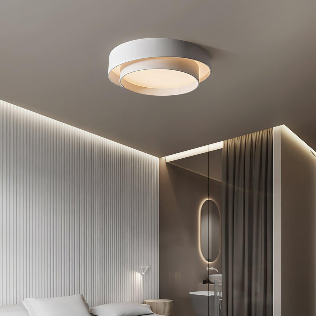 Cylinder Ceiling Light With LED Iron And Acrylic 40/50/60cm 3000K-6000K Dimmable