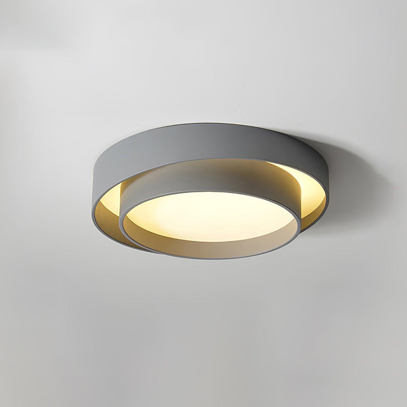 Cylinder Ceiling Light With LED Iron And Acrylic 40/50/60cm 3000K-6000K Dimmable