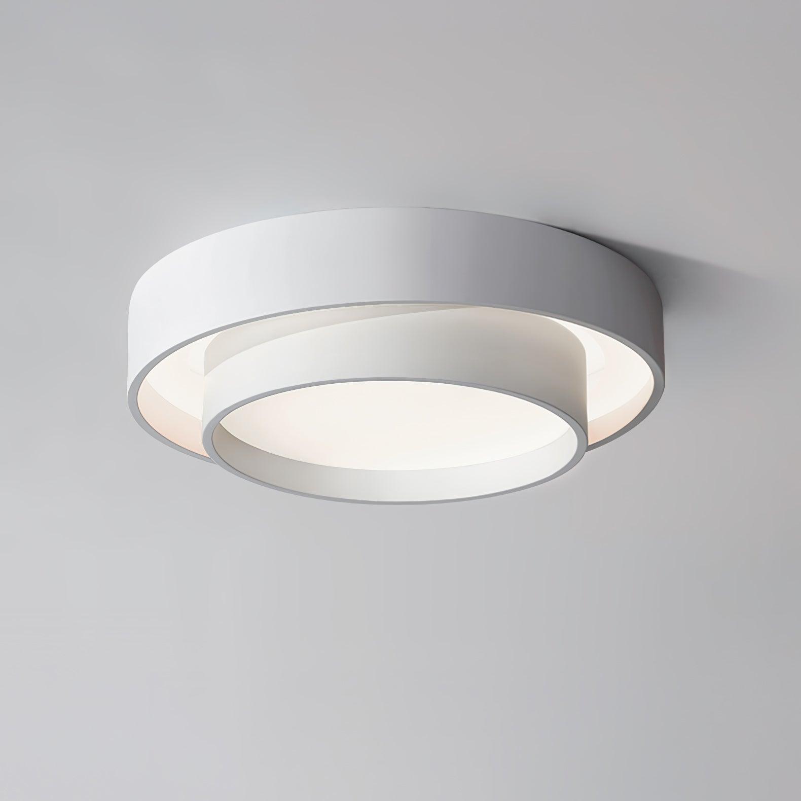 Cylinder Ceiling Light With LED Iron And Acrylic 40/50/60cm 3000K-6000K Dimmable
