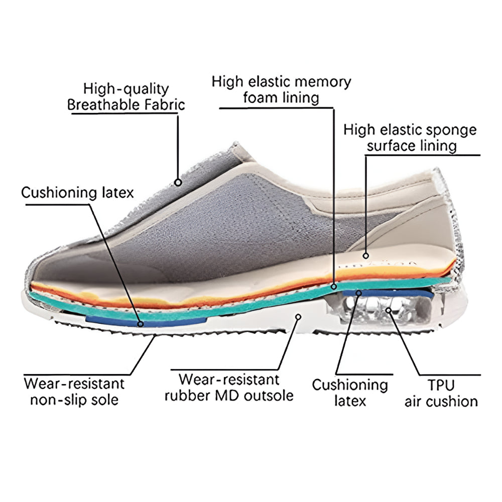 Men's Wide Fit Slip On Walking Shoes For Daily Wear