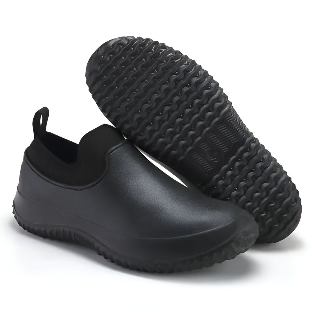 Pantofi de lucru pentru bărbați slip-on cu tracțiune antiderapantă pentru șantierele de construcții