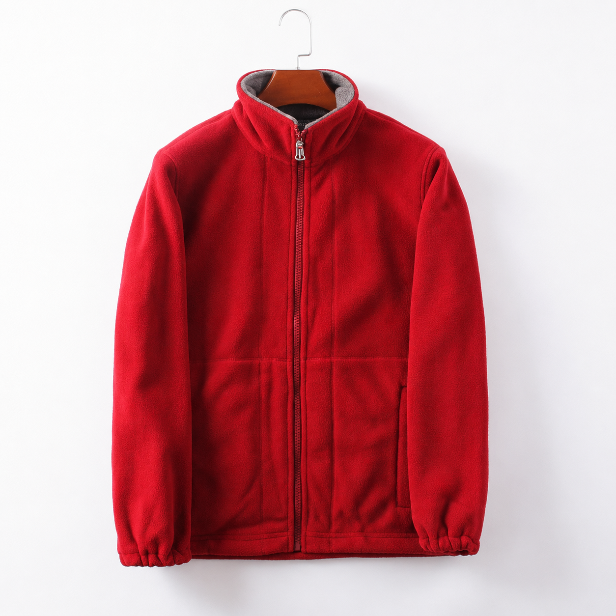 Men's Outdoor Jacket With Zip Stand Collar, Casual Everyday Wear