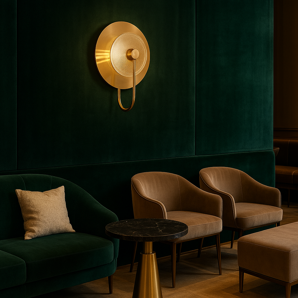 LumenAura Elegáns Meleg Fémes Fali Lámpa