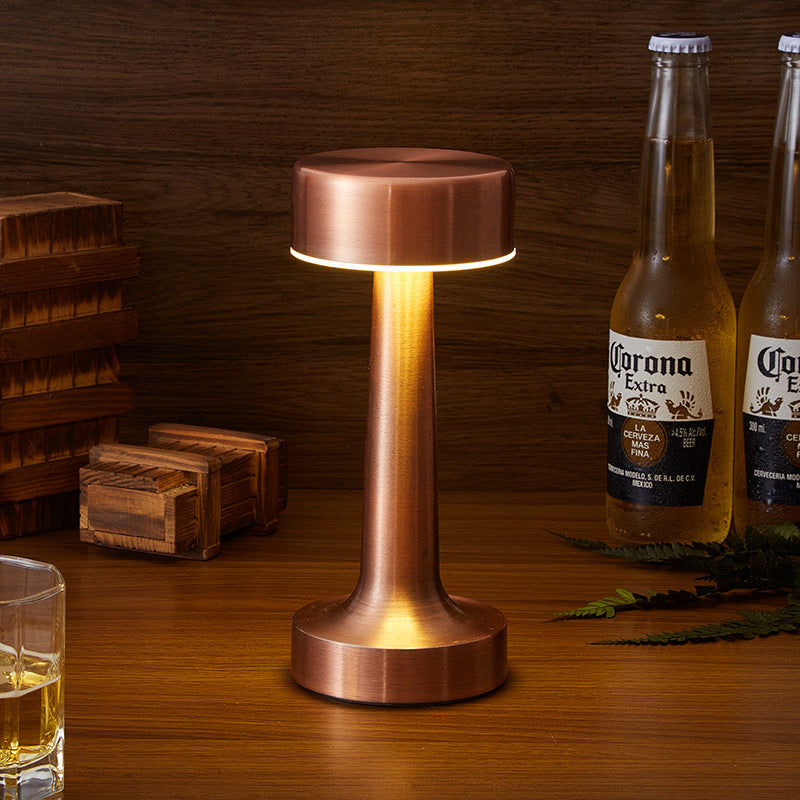 LumaNova Retro LED Wireless Rechargeable Table Lamp For Restaurants