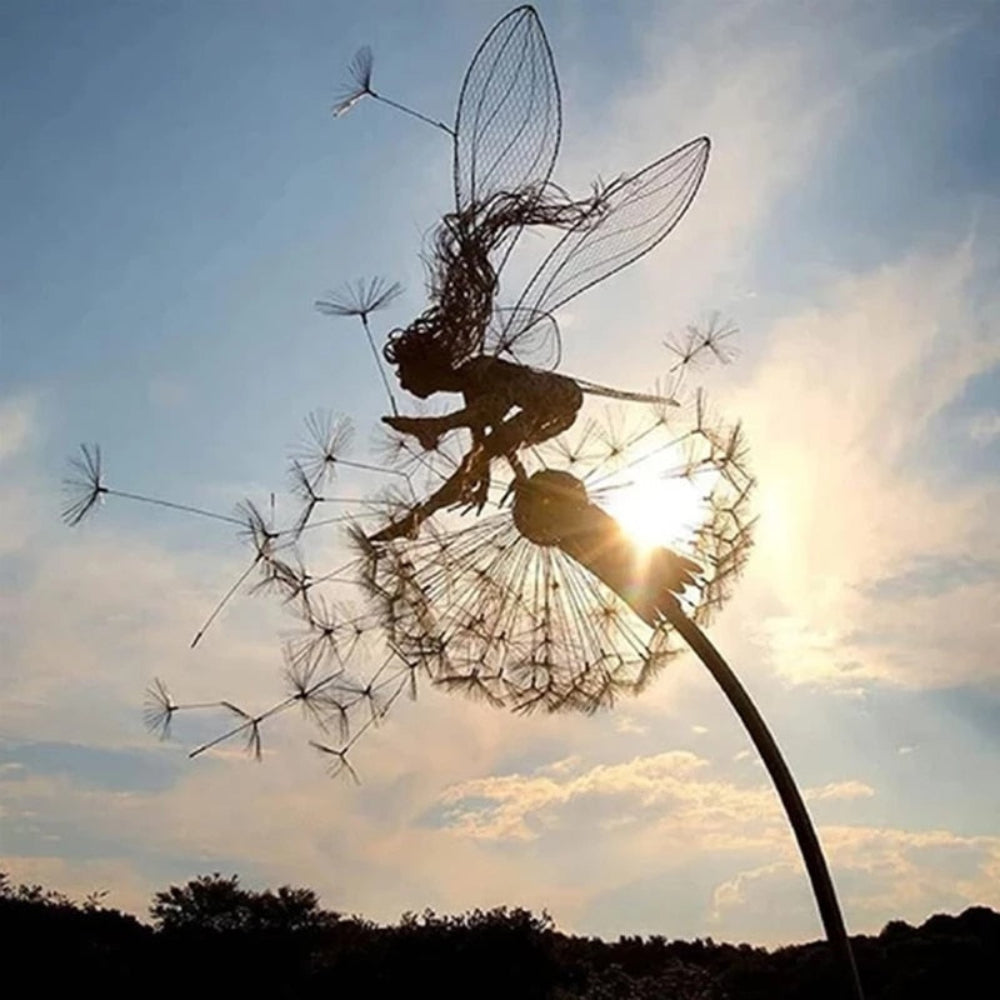 Garden Art Fairy Stake Yard Sculpture For Outdoor Decor