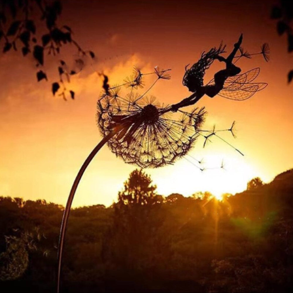 Garden Art Fairy Stake Yard Sculpture For Outdoor Decor