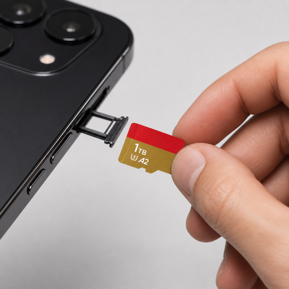 Paměťová karta s vysokou rychlostí 1TB s adaptérem Micro SD pro rozšíření úložiště