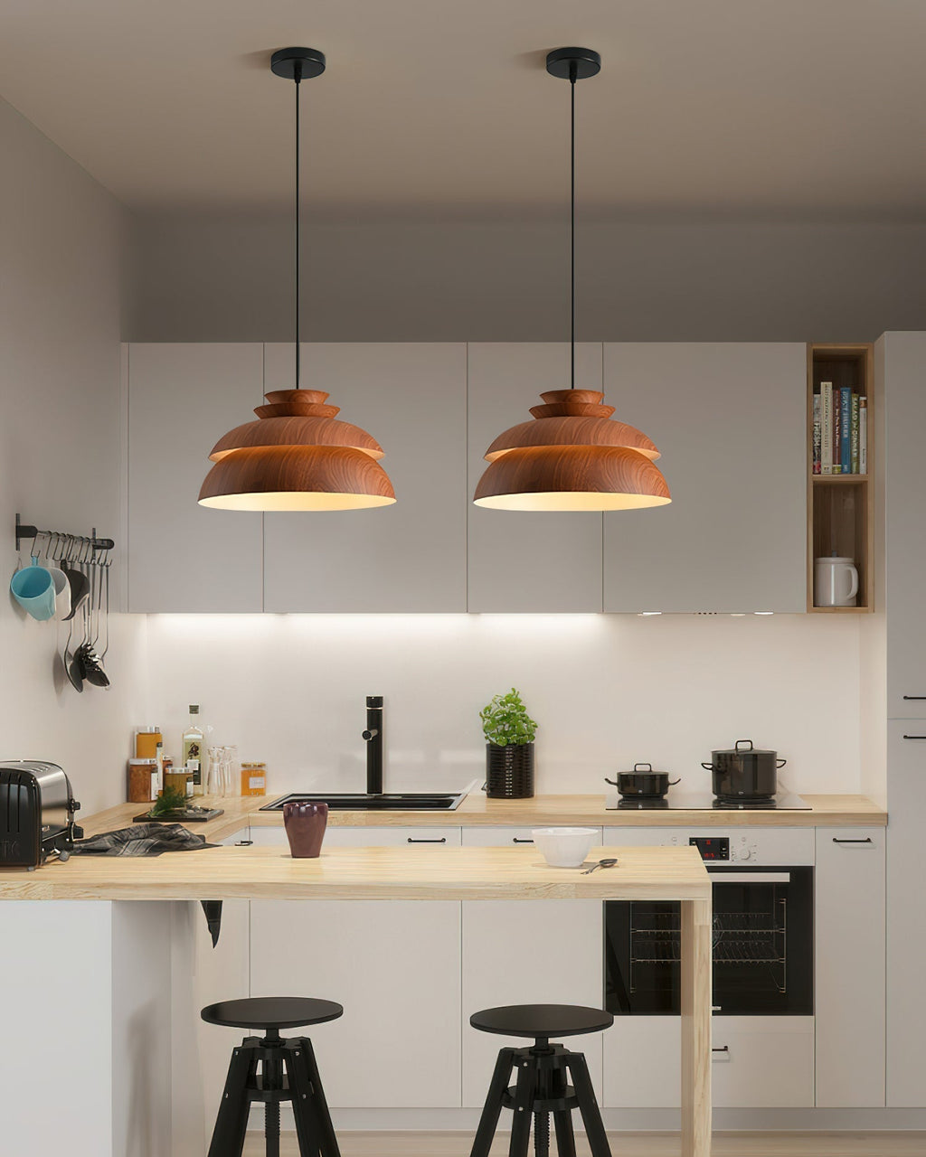 Solara Radiant hengelampe med naturinspirert silhuett | Snurv