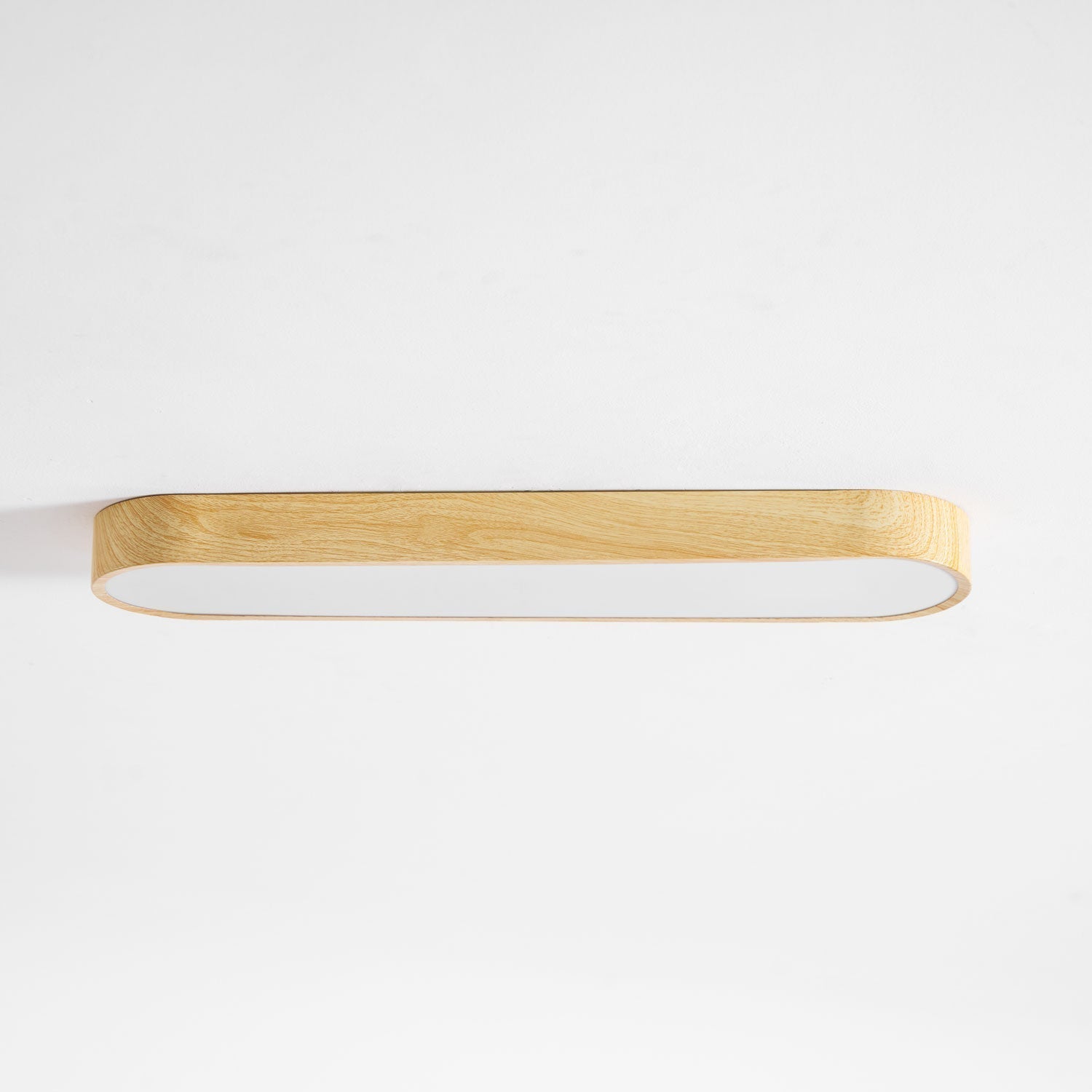 Luz de techo LED con acabado en metal blanco imitación madera, montaje empotrado, 3000K 4000K 6000K