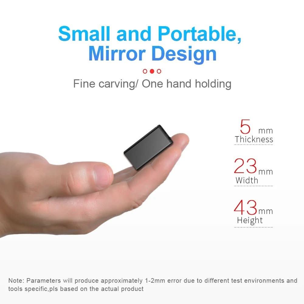 VocalLite Mini Ultraleichtes Diktiergerät mit Sprachaktivierung und 32 GB Speicher