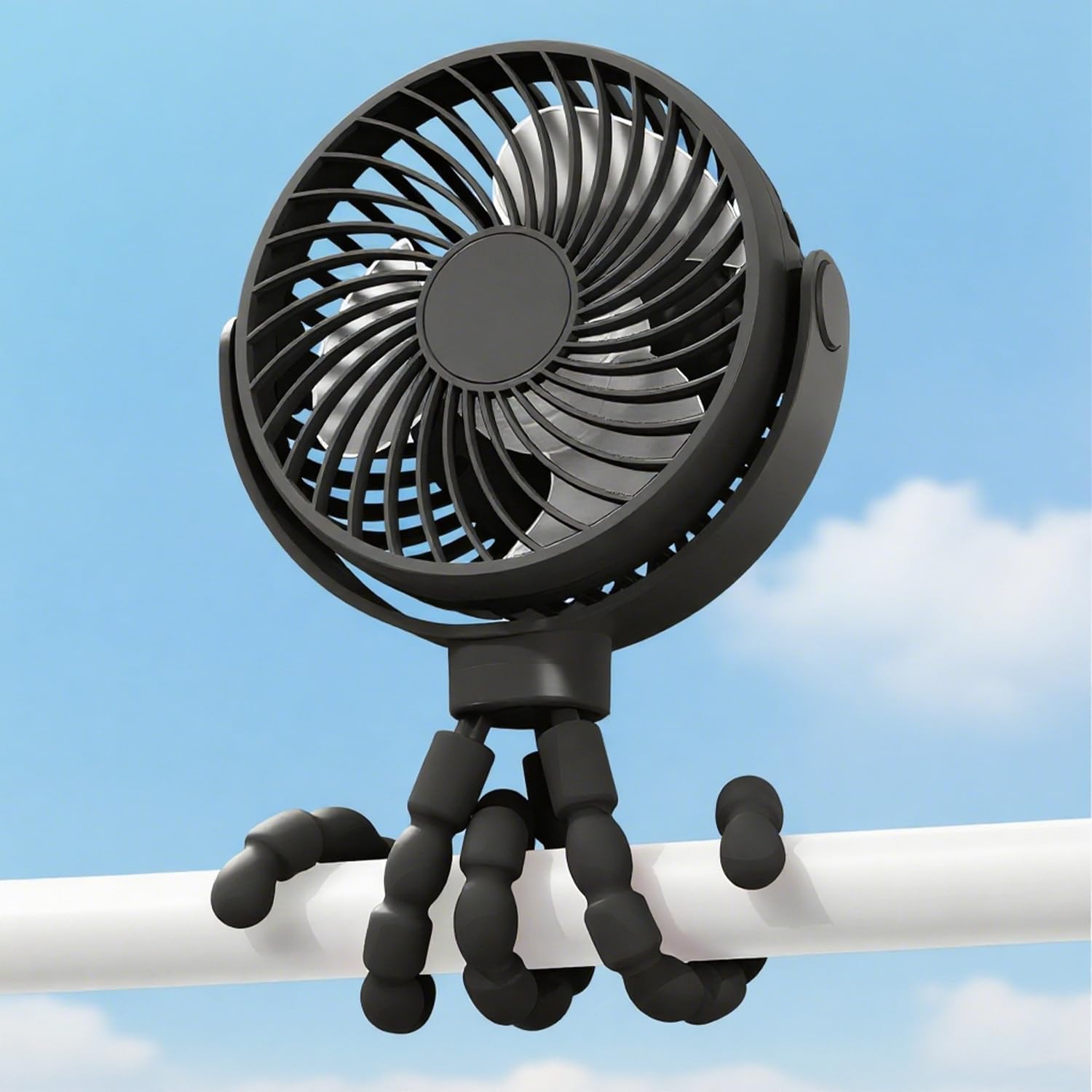 Battery Operated Clip On Stroller Fan For Portable Cooling