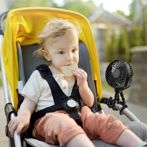 Battery Operated Clip On Stroller Fan For Portable Cooling